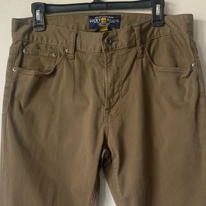 Lucky Brand 221 Original Straight olive green color